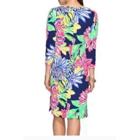 Lilly Pulitzer KENZIE Sz M Dress Rare Travelers Palm Pattern - Picture 8 of 8